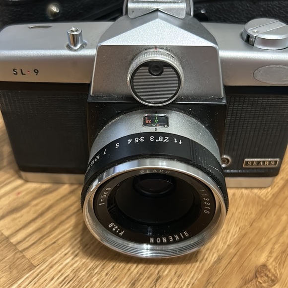 Vintage Sears SL-9 Rikenon 5cm F2.8 35mm w/case Japan - Picture 2 of 4